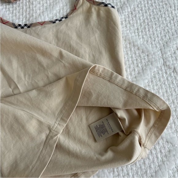 Burberry Cream Sleeveless Tie Front Tank Top - Picture 7 of 12